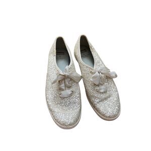 Kate Spade x Keds Glitter Bridal Sneakers – Size 8